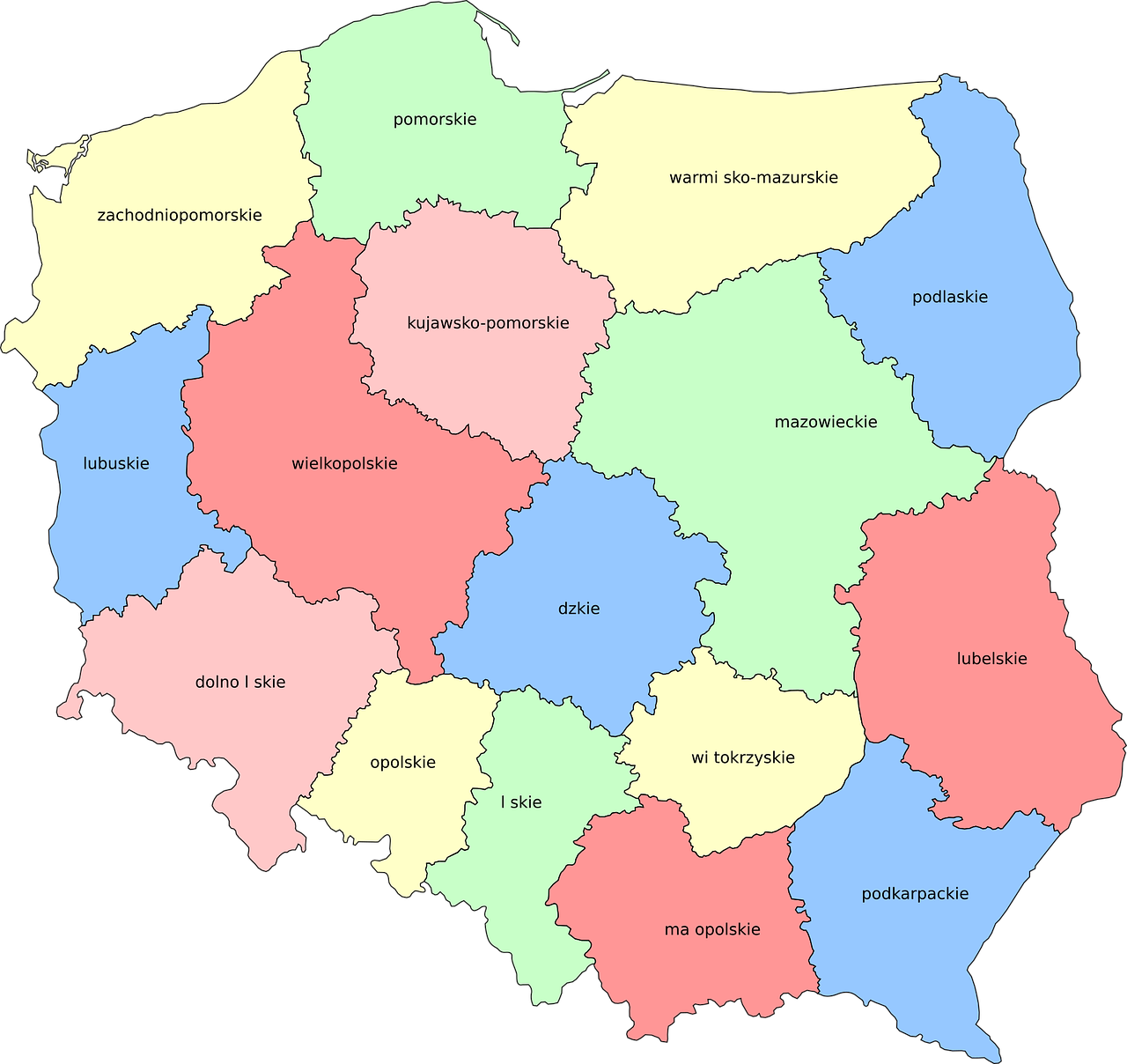 poolse provincies